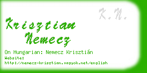 krisztian nemecz business card